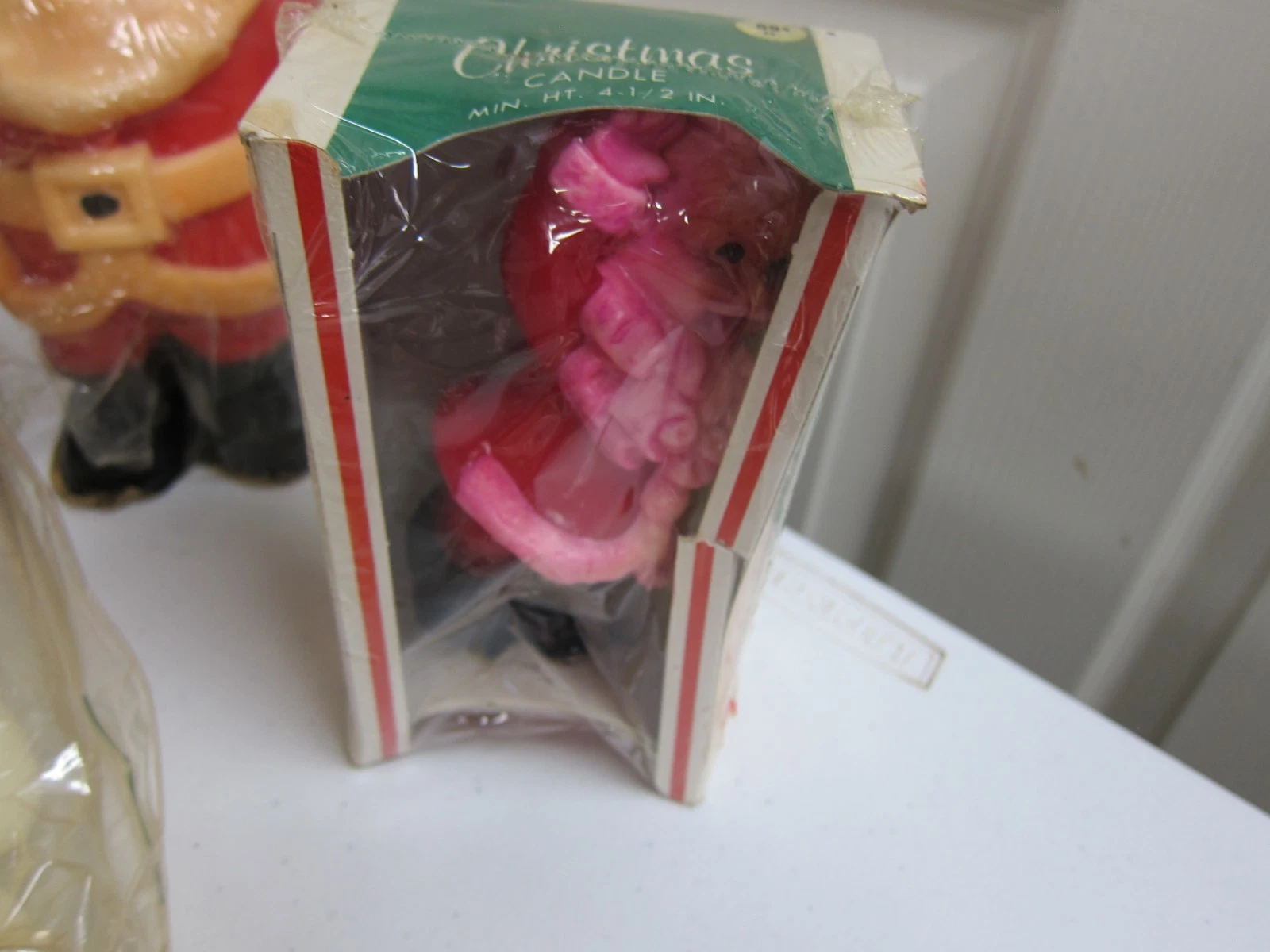 Vintage Gurley Novelty Christmas Candles Snowman Santa Angel Trees Lot of 14 image 8
