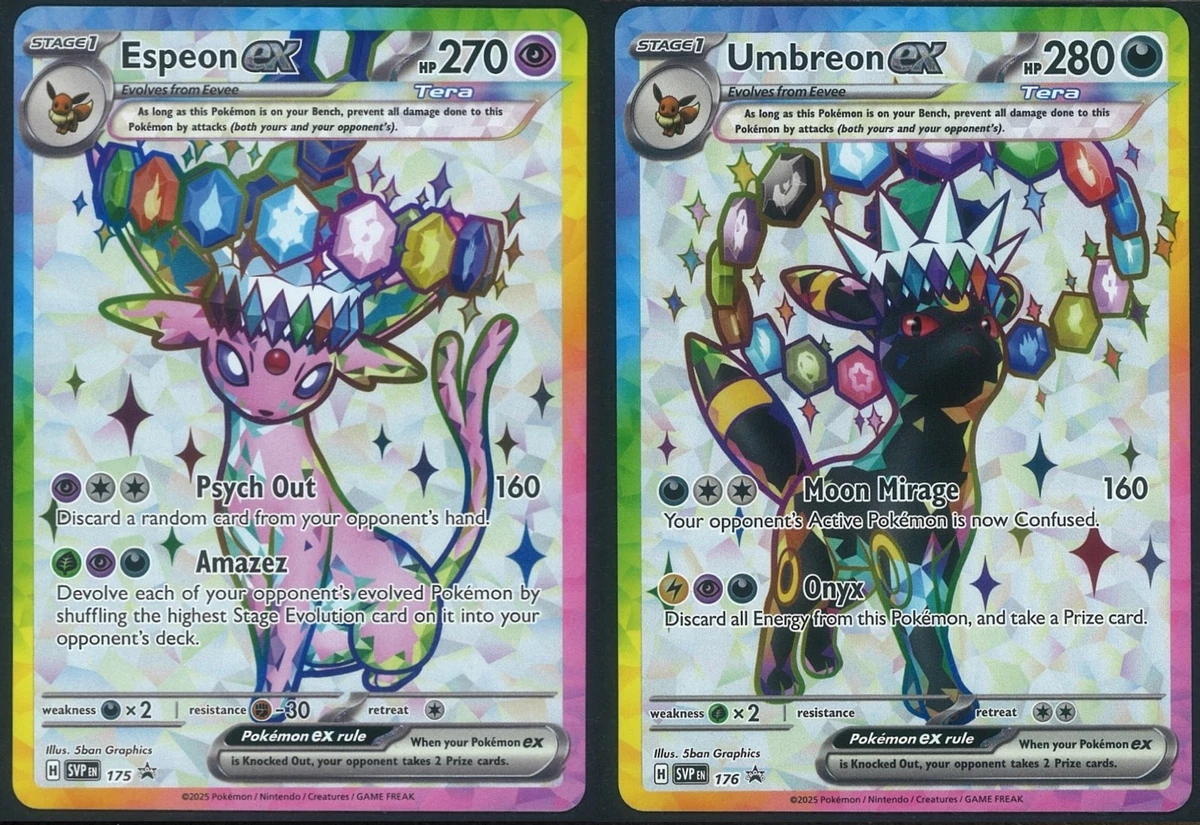 Preços baixos em Cartões TCG Espeon ex Pokémon | eBay