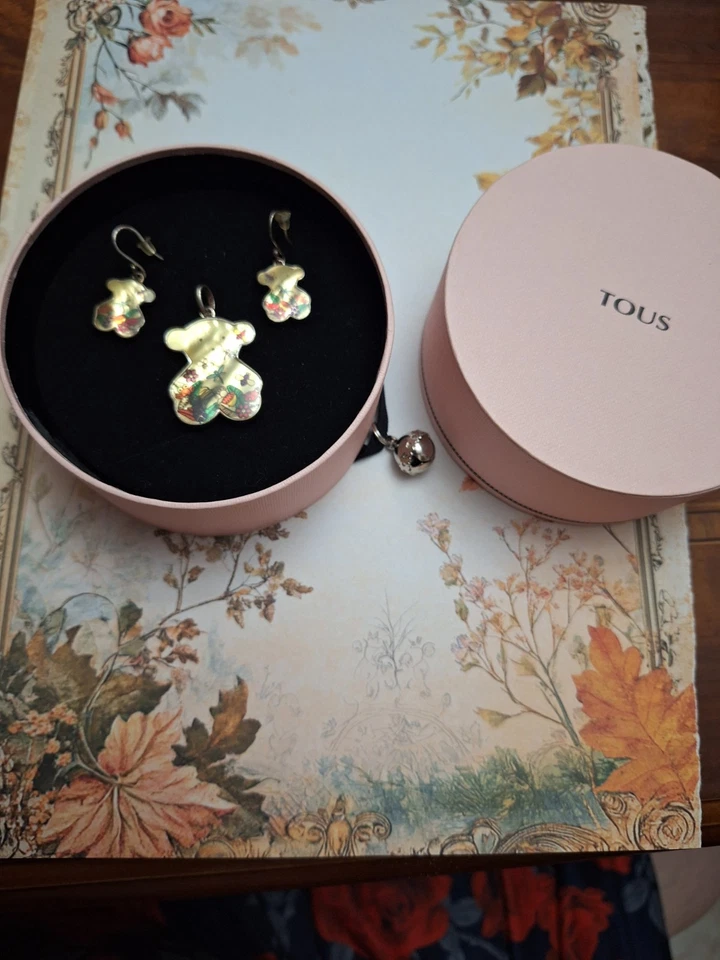 Colgante Y Pendientes de Tous Original de plata 925 De Oso Color Miel - Imagen 2 de 4