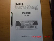 Casio CTK 811 EX  Keyboard original SERVICE MANUAL WERKSTATTHANDBUCH