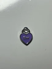 DIOR ZIP PULL charm 14x17MM CREAM, SILVER  tone, LOT  1