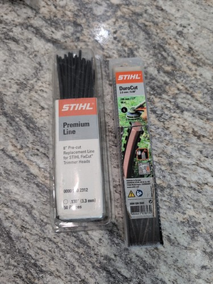 #ad Stihl Premium 000 930 2312 8” amp; Duro Cut 000 930 3503 Precut Replacement Line $25.00