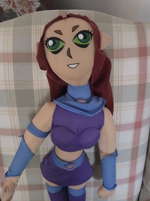 Rare Giant 30'' Starfire Plush Teen Titans DC Comics Cartoon Network Jumbo...