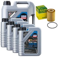 MotoröL Set 4600 5W-30 Liqui Moly 9 Liter + ÖLfilter FüR Mercedes M-Klasse CLK