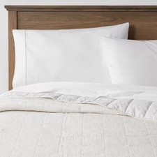 Threshold Quilt Cotton/Linen Blend Space Dyed Subtle Stitch