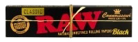 10x RAW Classic Connoisseur BLACK King Size Slim + Tips