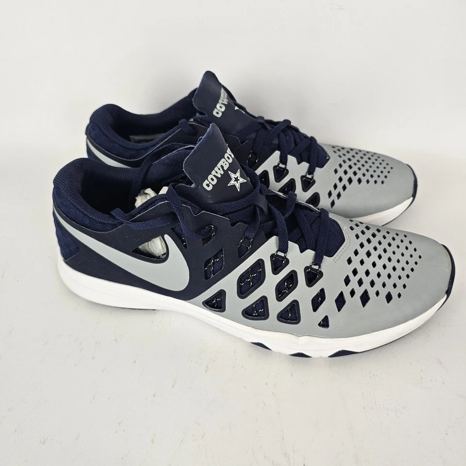 Nike Train Speed 4 AMP Azul/Plateado Dallas Vaqueros Zapatos Para Hombre Talla 12 Foto 4 de 4