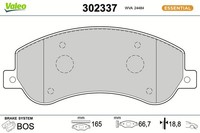 Bremsbelagsatz Scheibenbremse Essential Valeo 302337 FüR Amarok VW 2HA 2HB S1B