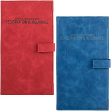 Auto Insurance and Registration Card Holder - Vehicle Glove Box Document Organiz
