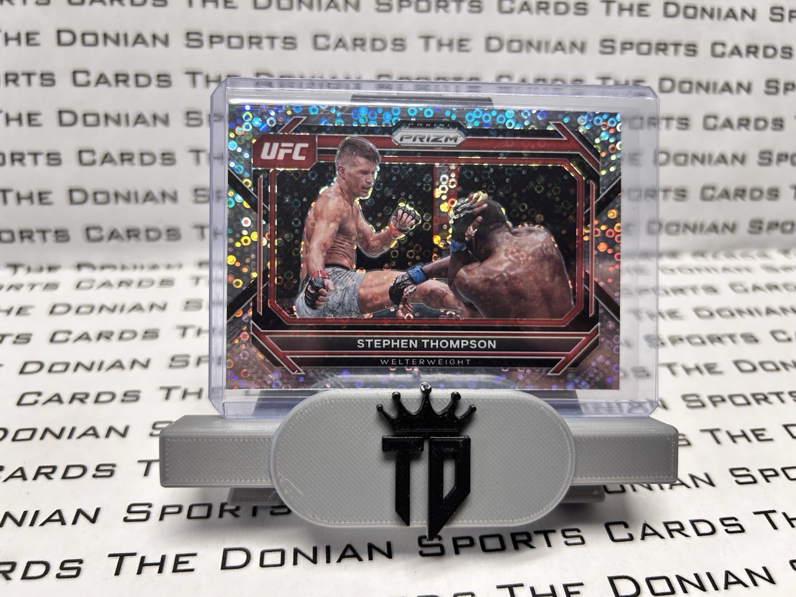 2023 Stephen Thompson Panini Prizm UFC Silver Disco Prizm #91