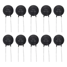 10 Pcs NTC 5D-20 5 Ohm MF72 Negative Temperature Coefficient Thermistor