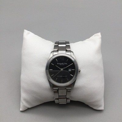 Kenneth Cole Watch Womens 29mm Black Dial Date KC4183 New Battery