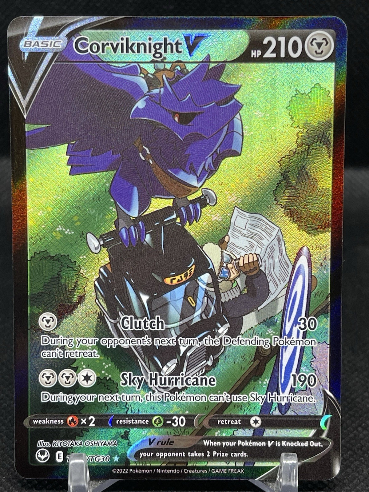 Pokemom Corviknight V TG18/TG30 Silver Tempest Trainer Gallery Ultra Rare NM 519