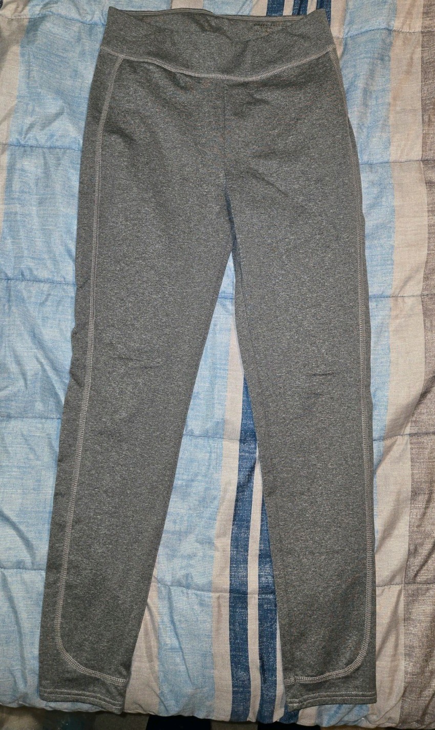 American Eagle Leggings Grey Women's Size Medium Soft Lined Hi Rise