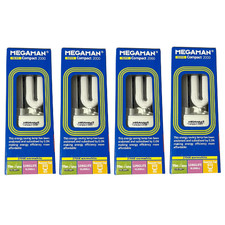 Megaman SU111 Light Bulbs Warm White Compact 2000 Energy Saving 11W/60W B22 4 Pk