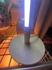 White Corner Table Lamp Plug In Good Used Condition