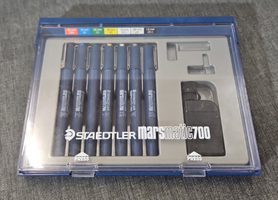 Staedtler Marsmatic 700 Technical Drafting Drawing Pen Set - USED