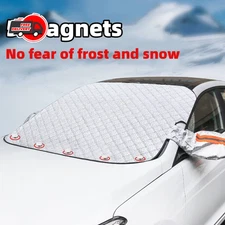 Winter Magnetic Car Windshield Cover Protector Snow Ice Frost Guard Sun Shade