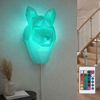 Wohnzimmerlampe Kinderzimmerleuchte Wandlampe Hund Led Fernbedienung Dimmbar Rgb
