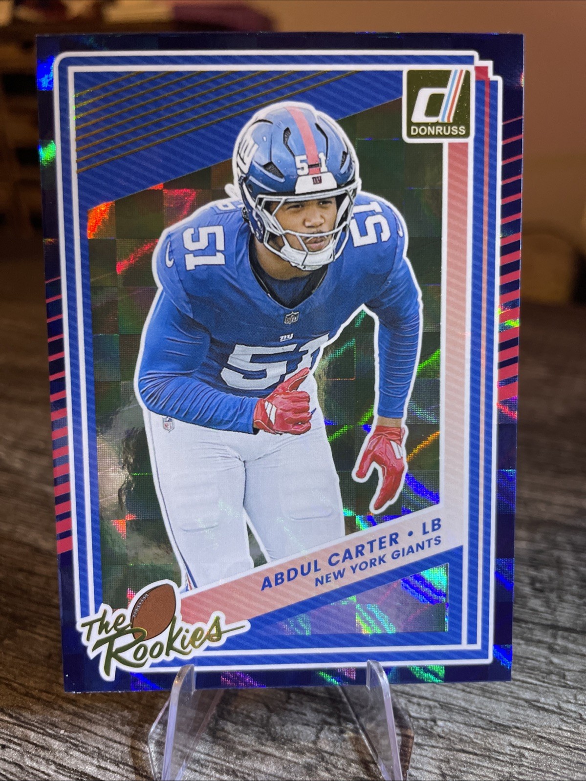 Abdul Carter - 2025 Donruss THE ROOKIES Insert RC #4 - New York Giants