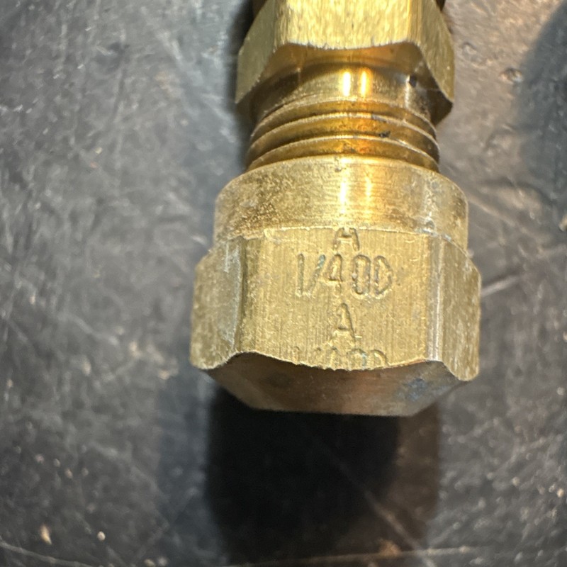 Brass DOT Compression Straight union Fittings to splice truck airlines (5) new