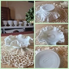 Vintage Fenton Milkglass Hobnail Candy Dish