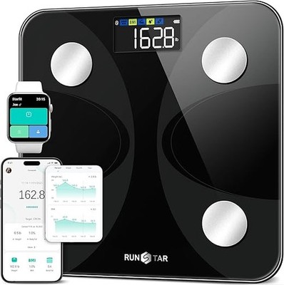 RunSTAR Digital Smart Scale   Body Weight & Fat Percentage Analyzer with App