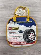1535-s Les Schwab Quick Fit Diamond Pattern Tire Chains Stock - Never Used