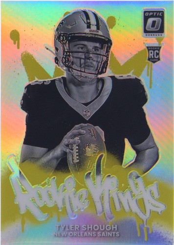 2025 Panini Donruss Optic First Year Fresh Tyler Warren Blue Hyper