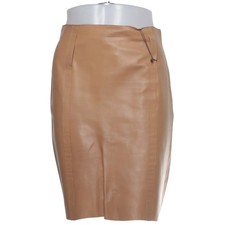 Prandina, Lederrock, Größe: 40, Beige, Einfarbig, Damen #0K0