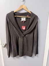 Vintage ESPRIT Women  s Dark Brown Cotton Pullover Sweater Size L. NWT