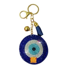 Popfizzy Bling Evil Eye Keychain for Women and Girls, Purse Charm