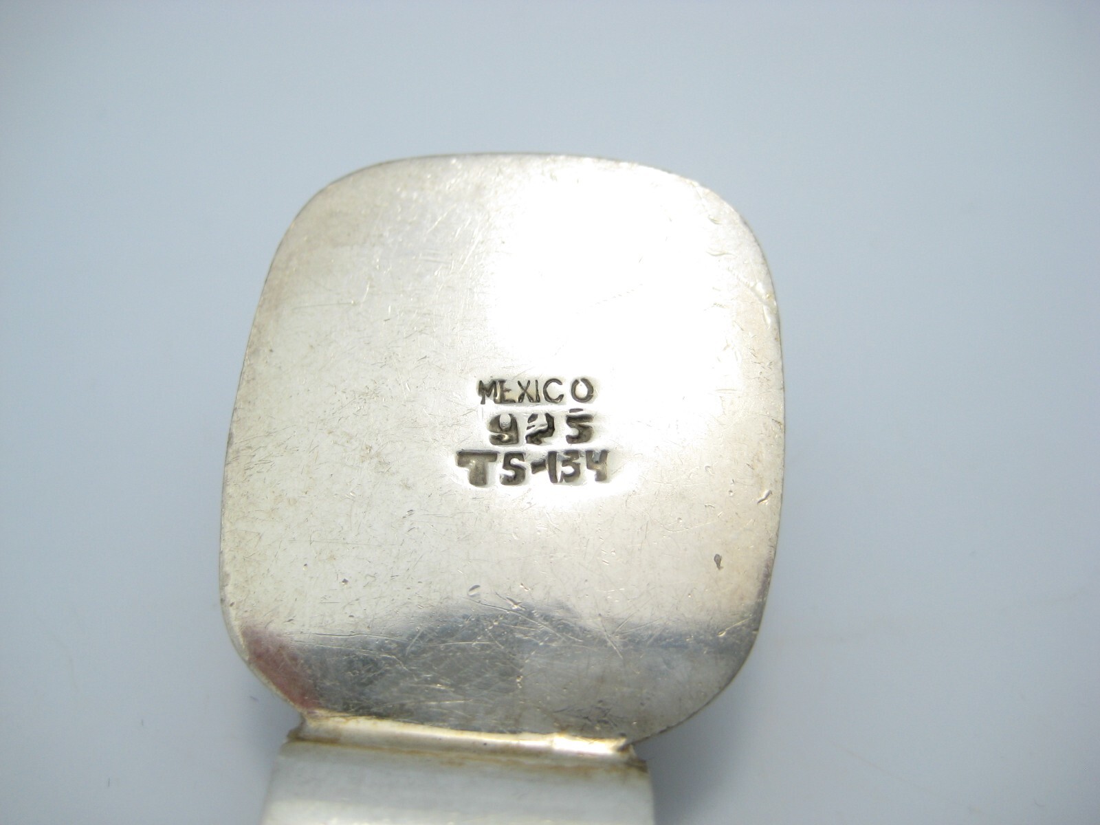 Sterling Silver Mexico Rectangular Blue Lapis Sli… - image 3