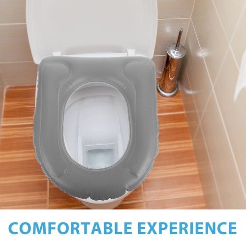 Aufblasbare Toilettenmatte WC-Sitzkissen Badezimmer-Toilettenmatte - Bild 2 von 12