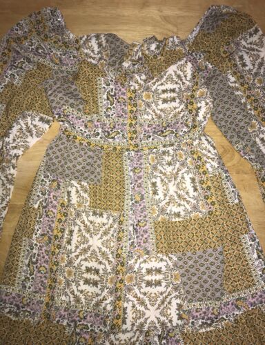 Maxi abito donna boutique Heyson giallo rosa verde floreale bohemien grande nuovo con etichette - Foto 2 di 16