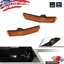 Amber For 2007-2010 Lincoln MKX Front Bumper Fender Side Marker Light Reflectors