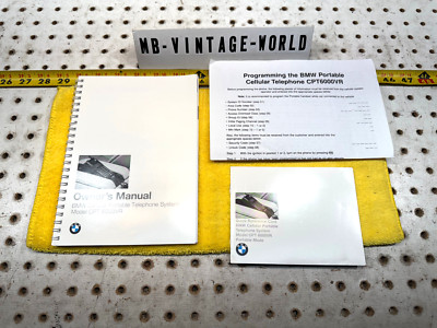 OEM BMW 1997 E38 7 series Cellular Telephone Operation OEM 3 Booklets / paper