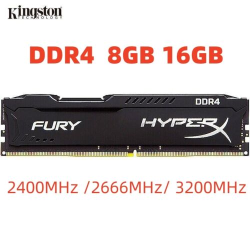 Múltiple Imperativo viudo Memoria RAM de escritorio Kingston HyperX FURY DDR4 8 GB 16 GB 2400 2666  3200 DIMM 288 pines | eBay