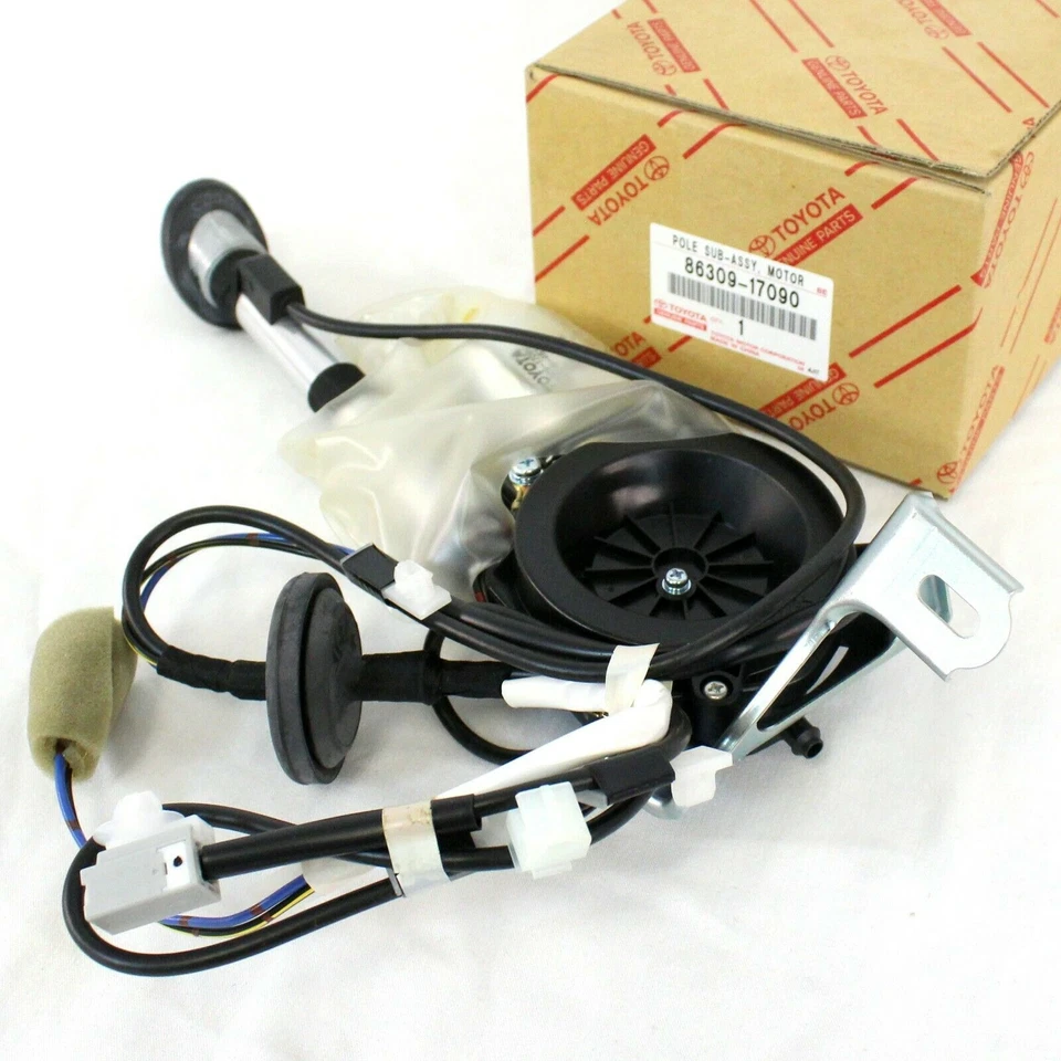 ANTENA DE ENERGIA SPYDER GENUÍNA TOYOTA 2000-2005 MR2 COM SUPORTE ASSY 86309-17090 - Imagem 2 de 3