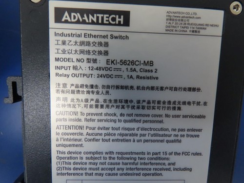 Conmutador administrado nivel de entrada EKI-5526I-MB-AE Advantech 16 puertos soporte Modbus/TCP - Imagen 4 de 5