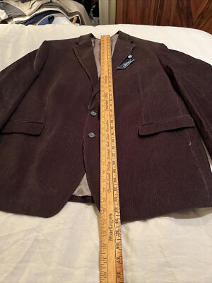 NWT Chaps Men's 48L Chaps Corduroy Brown Blazer Jacket | eBay