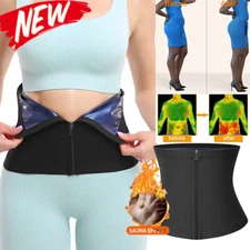 Women Waist Trainer Body Shaper Waist Trimmer Slimming Belt Sauna Sweat Band US