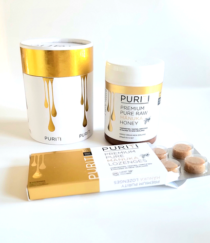 Premium Manuka Honey Bee Gift Box - Get Well Basket Gift Idea - Puriti Honey - Picture 4 of 10
