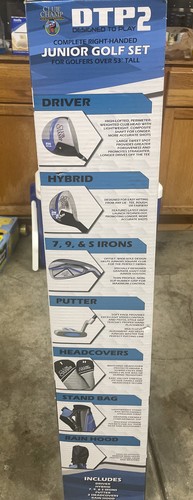 Juniors' Club Champ DTP1 Package Set - RH Player Height Over 53" 6pc. Blue - Picture 2 of 4