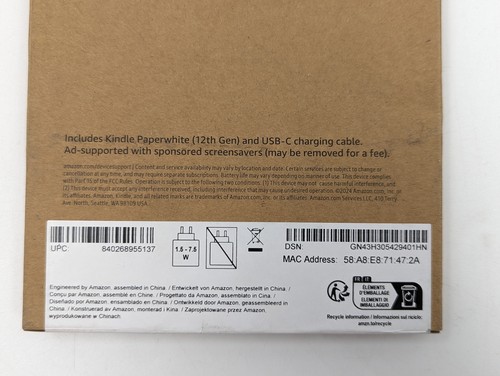 Amazon Kindle Paperwhite (12th Generation) 16GB | Jade | WIFI ONLY - Picture 7 of 7