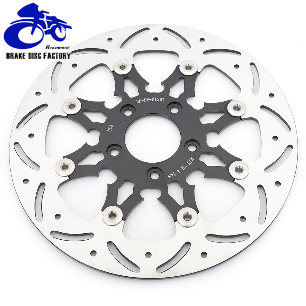 10 Black Harley Front Brake Rotor Bolts – Softail Dyna Touring – 5/16-18 X 3/4