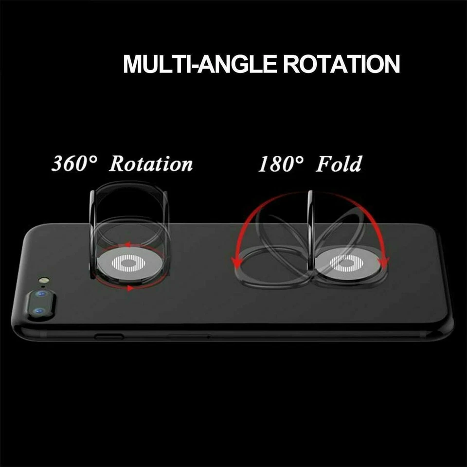 Cell Phone Ring Holder Universal 360° Metal Plate Hold Finger Stand 🔵 - Image 4 of 4