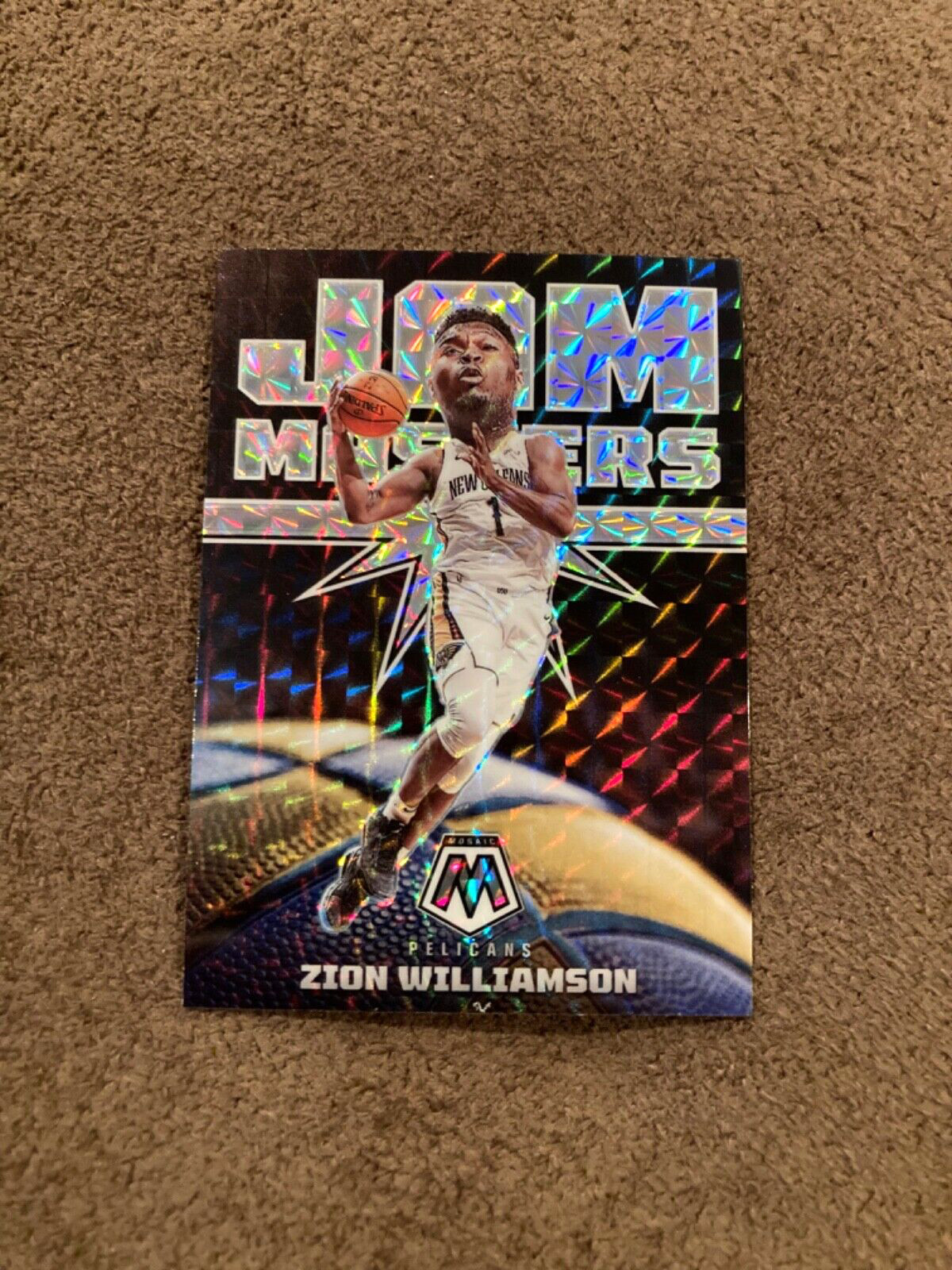Zion Williamson 2021-22 Mosaic Jam Masters Silver Prizm #5