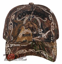 NEW COWBOY RIDE HARD RIDER HORSESHOE COWBOY BASEBALL CAP HAT HUNTING CAMO