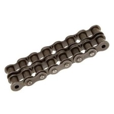  100H-2 Heavy Duty Double Strand Roller Chain 10FT Roll with Connecting Link